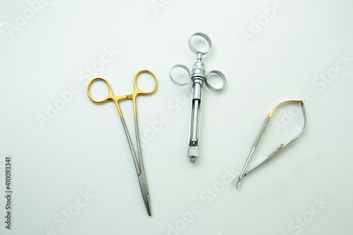 instrument for the dentist, for the treatment and inspection of teeth and braces © Ivan Babydov