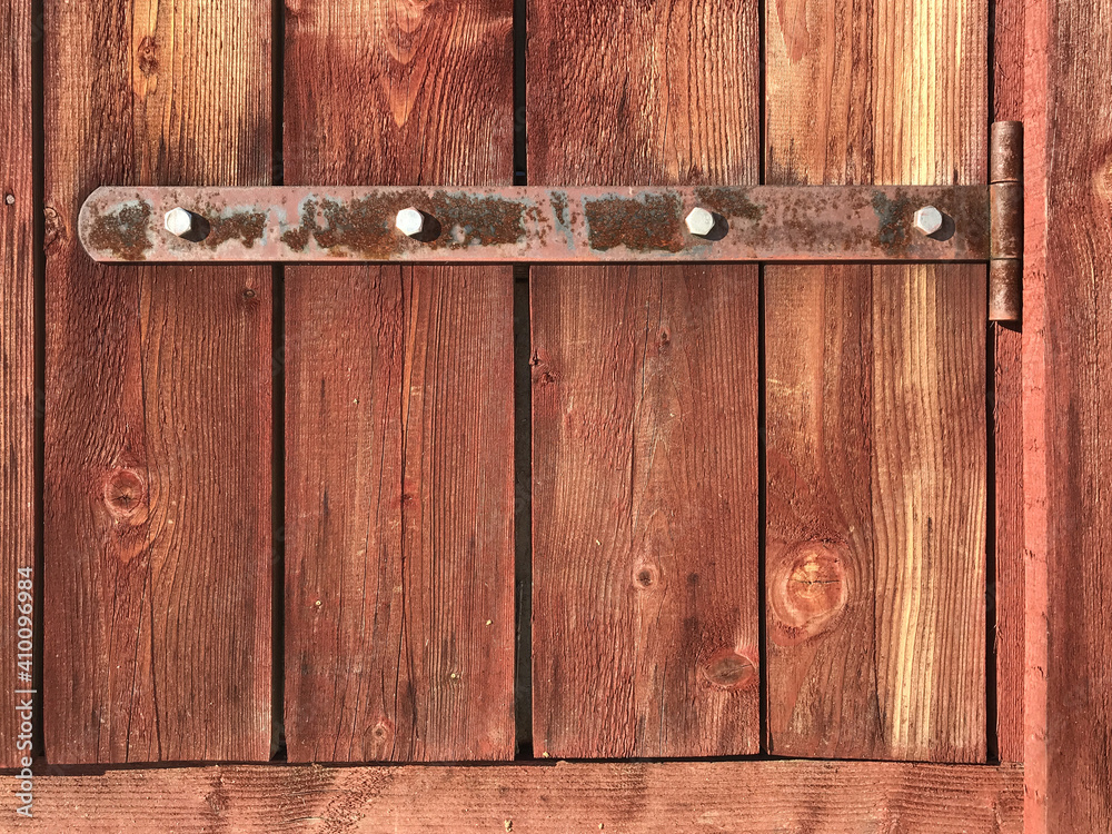 Red wooden fence. Wood texture. Red wooden fence. Wood texture.