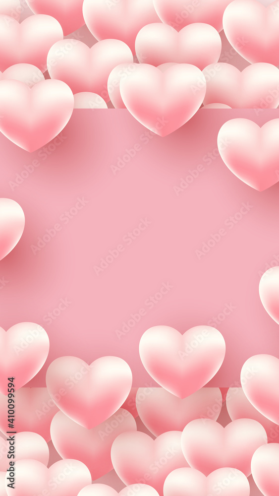 Happy Valentine's Day . Valentine Day Greeting Card . Vector illustrations
