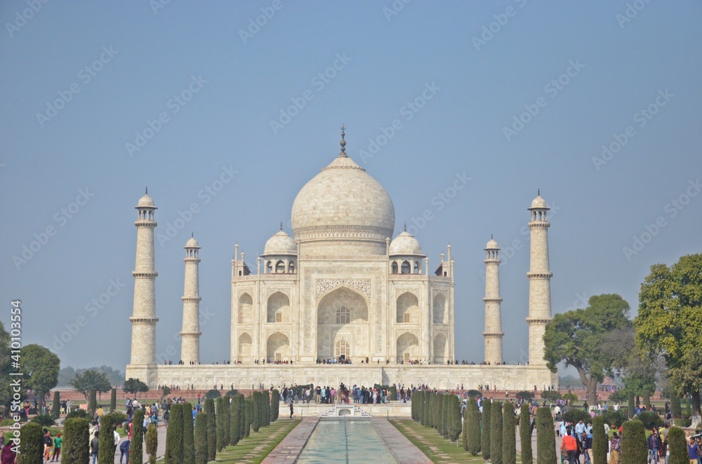 Obraz premium Taj Mahal ,UNESCO World Heritage Site, India,Uttar Pradesh,Agra