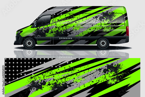 car decal wrap design vector
