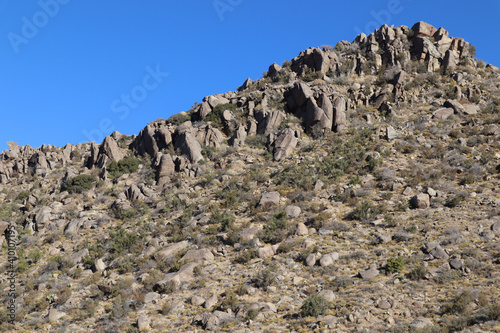 Dry desert near Yarnell, Arizona photo