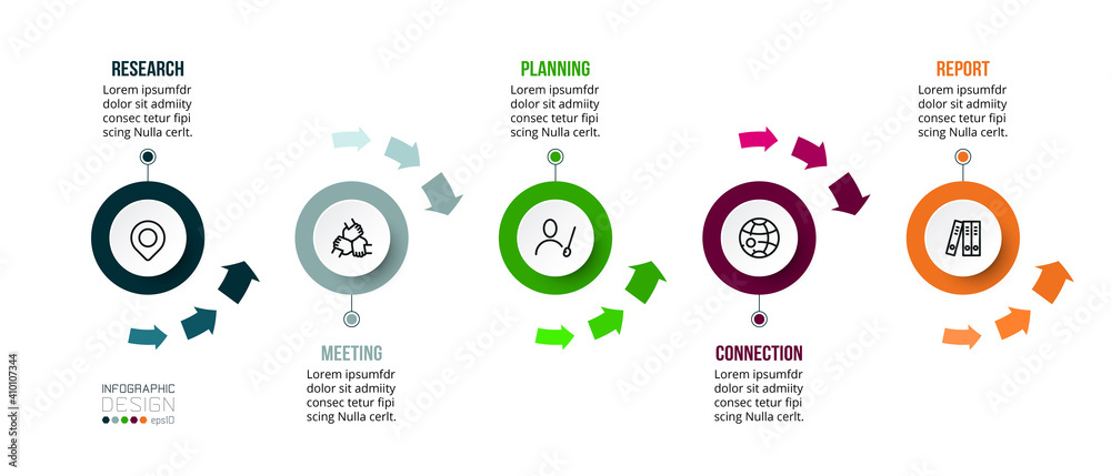 Business plan or various departments through a circular format used to plan and lead the task. vector infographic design. Business plan or various departments through a circular format used to plan and lead the task. vector infographic design.