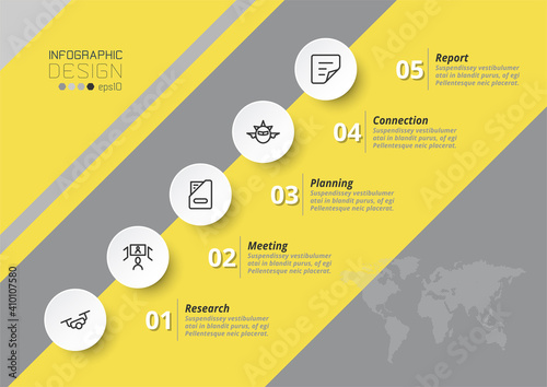 Business plan Marketing describes work processes or reports on analytics. infographic design.