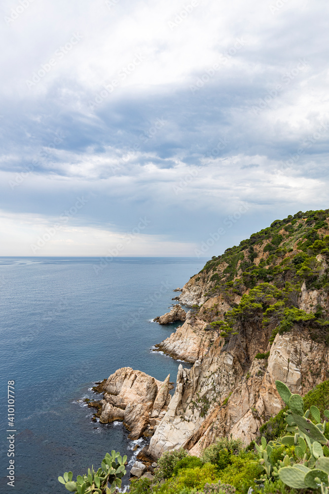 Landscape of Costa Brava shore, Catalonia, Spain