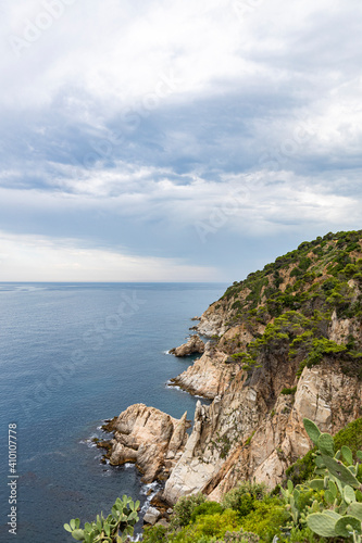 Landscape of Costa Brava shore  Catalonia  Spain