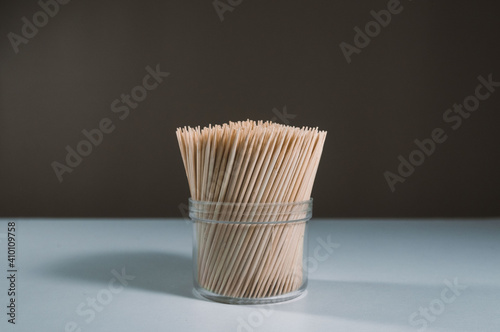 Bamboo Toothpick on the table