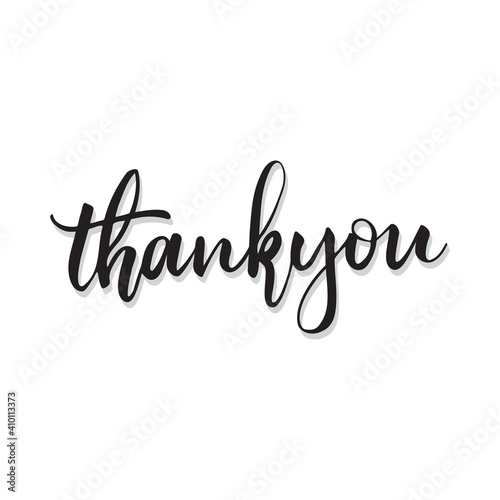 Thankyou Beautifull handlettering