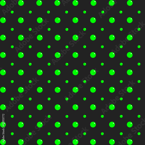 abstract dark background with bright green dots