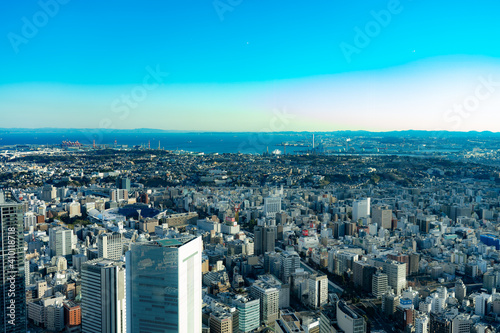 The city of Yokohama seen from the sky  © Stossi Mammot