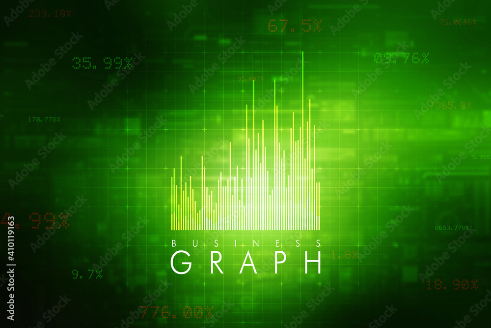 Financial chart with uptrend line graph and bar chart on abstract business background. Financial chart with uptrend line graph and bar chart on abstract business background.