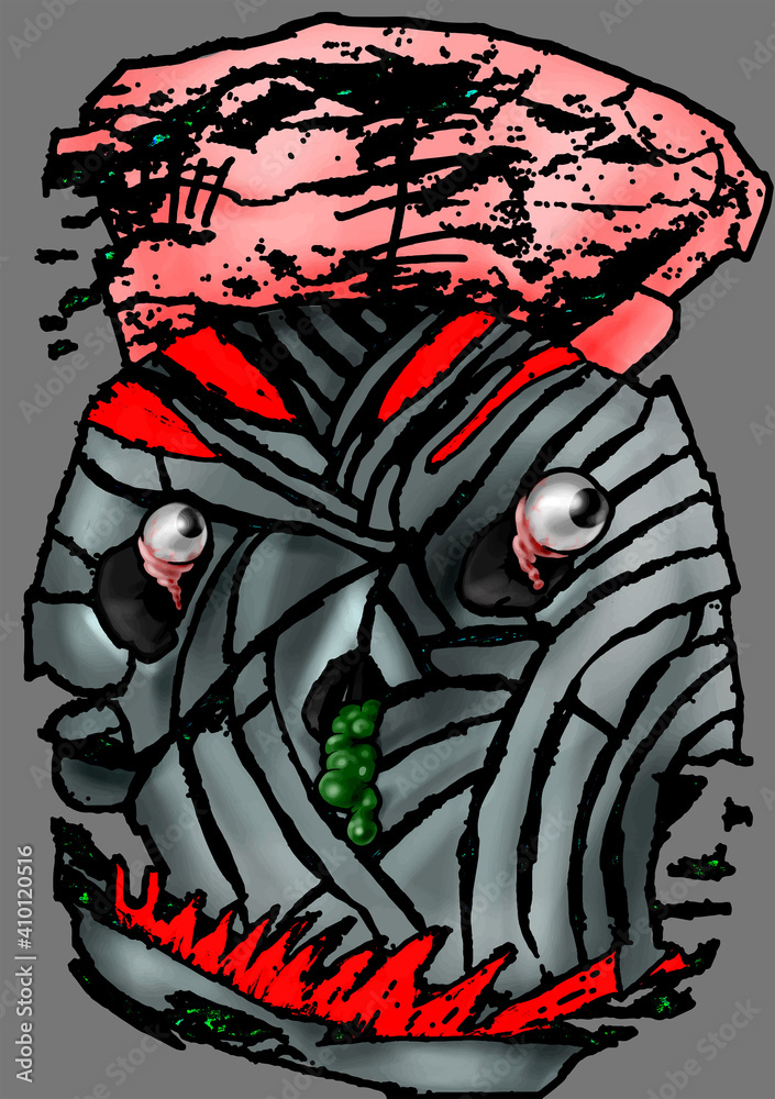 Halloween mummy mask. Halloween mummy mask.