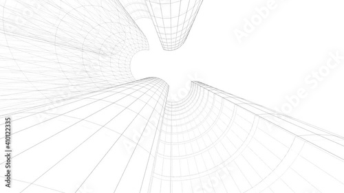 abstract architectural background 3D