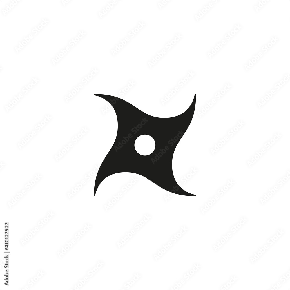 shuriken. vector flat illustration shuriken. vector flat illustration