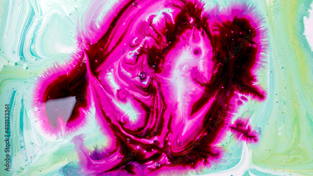 Fototapeta premium Colorful texture. Watercolor painting. Ink splash. Bright colorful texture. Modern paint. Watercolor style. Close-up marble banner.