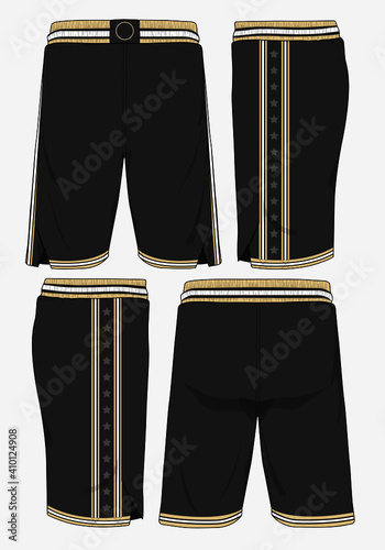 Basketball sports short template apparel