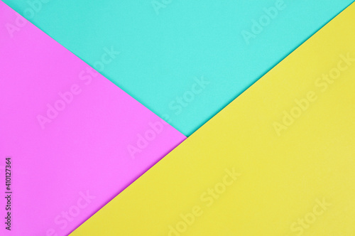 Green pink and yellow paper color for background.