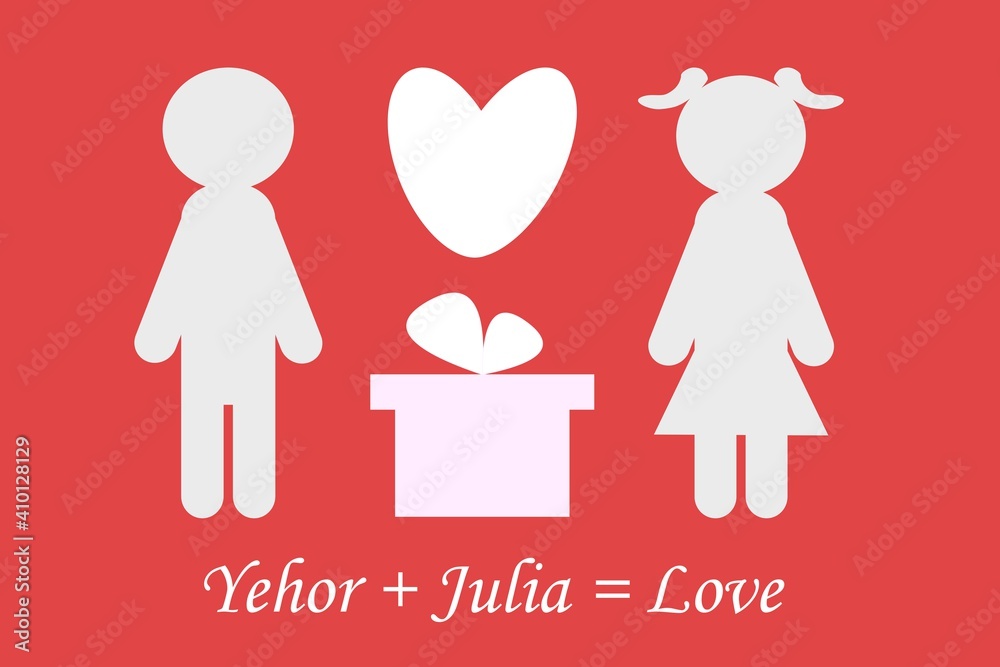 Happy Valentine's Day illustration Happy Valentine's Day illustration
