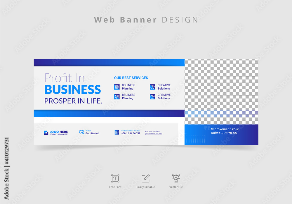 Digital business marketing agency web banner