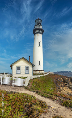 Pigeon Point Lighthouse  Pacific Coast Landmark  California  USA