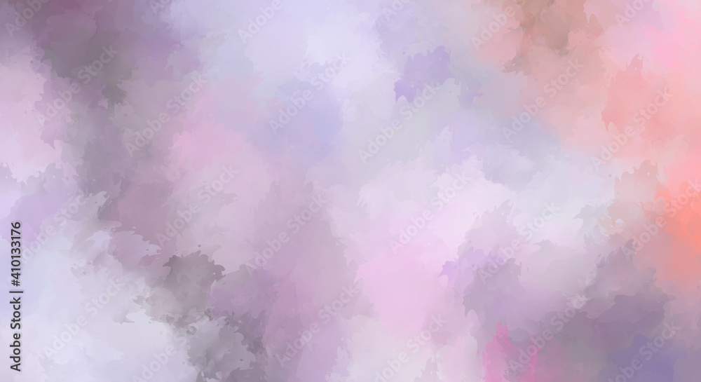 Fototapeta premium 2D illustration of colorful brush strokes. Decorative texture painting. Vibrant paint pattern backdrop.