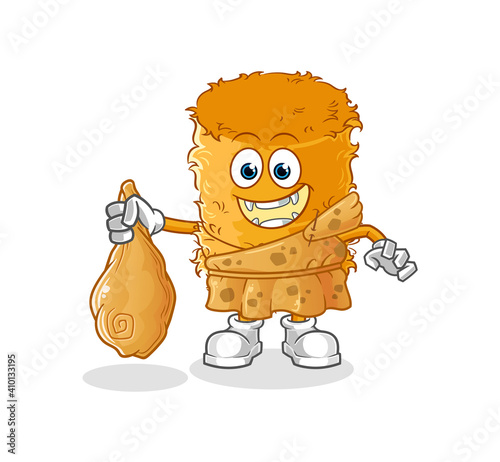 straw roll ancient cartoon. cartoon mascot vector