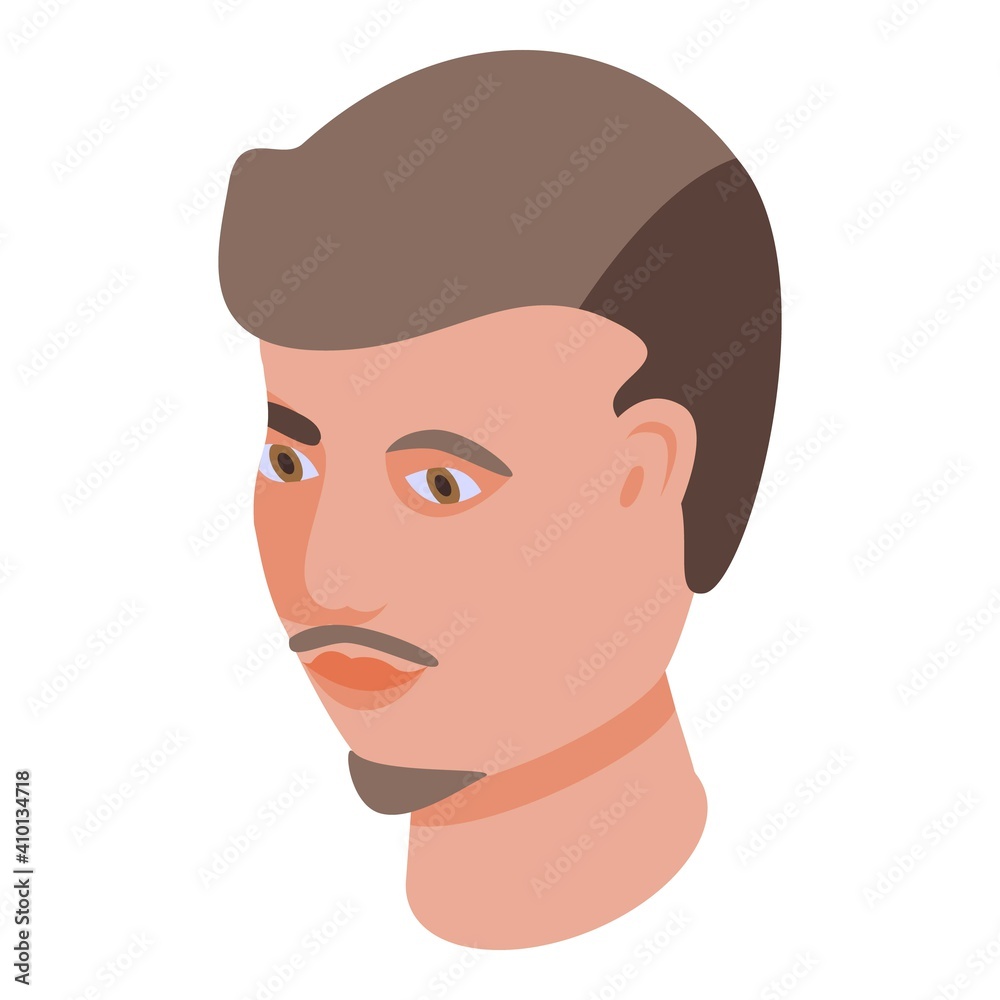 Smiling teen icon. Isometric of smiling teen vector icon for web design isolated on white background Smiling teen icon. Isometric of smiling teen vector icon for web design isolated on white background