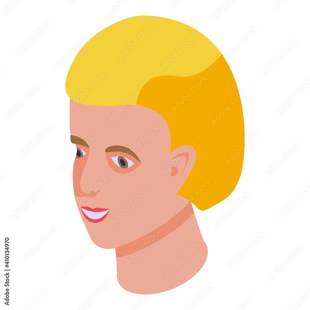 Smile child icon. Isometric of smile child vector icon for web design isolated on white background Smile child icon. Isometric of smile child vector icon for web design isolated on white background