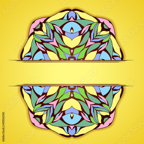 Abstract colorful frame.