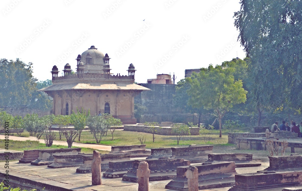 Obraz premium Tombs of Mohammad Ghaus and Tansen ,Gwalior ,madhya pradesh,india