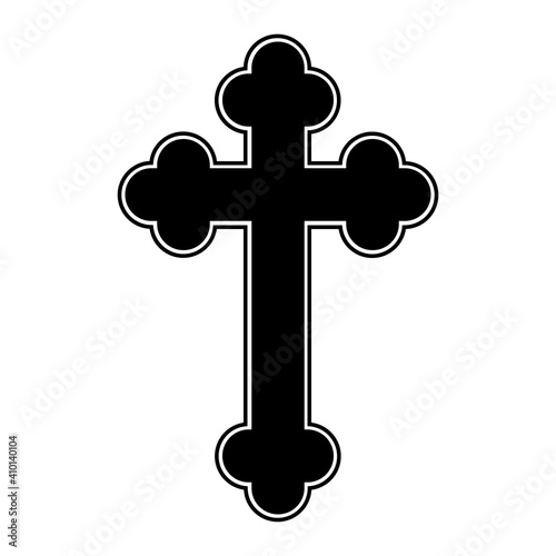 Orthodox Cross, vector illustration