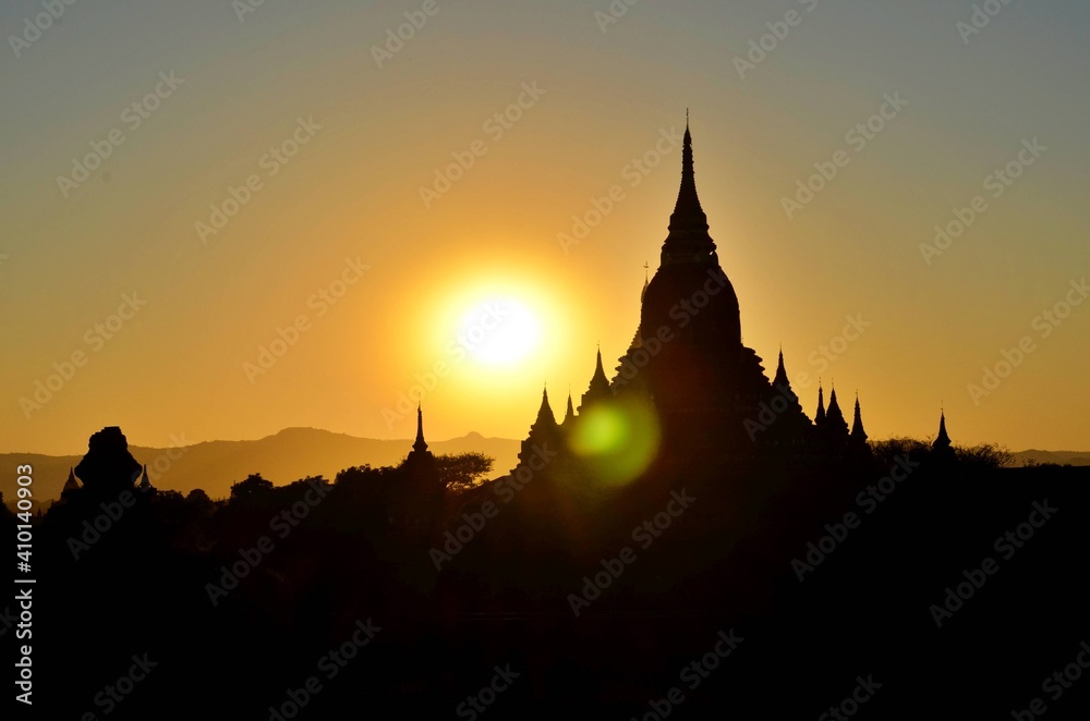 ミャンマー3　バガン遺跡の仏塔