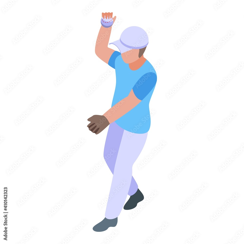 Baseball grab icon. Isometric of baseball grab vector icon for web design isolated on white background Baseball grab icon. Isometric of baseball grab vector icon for web design isolated on white background