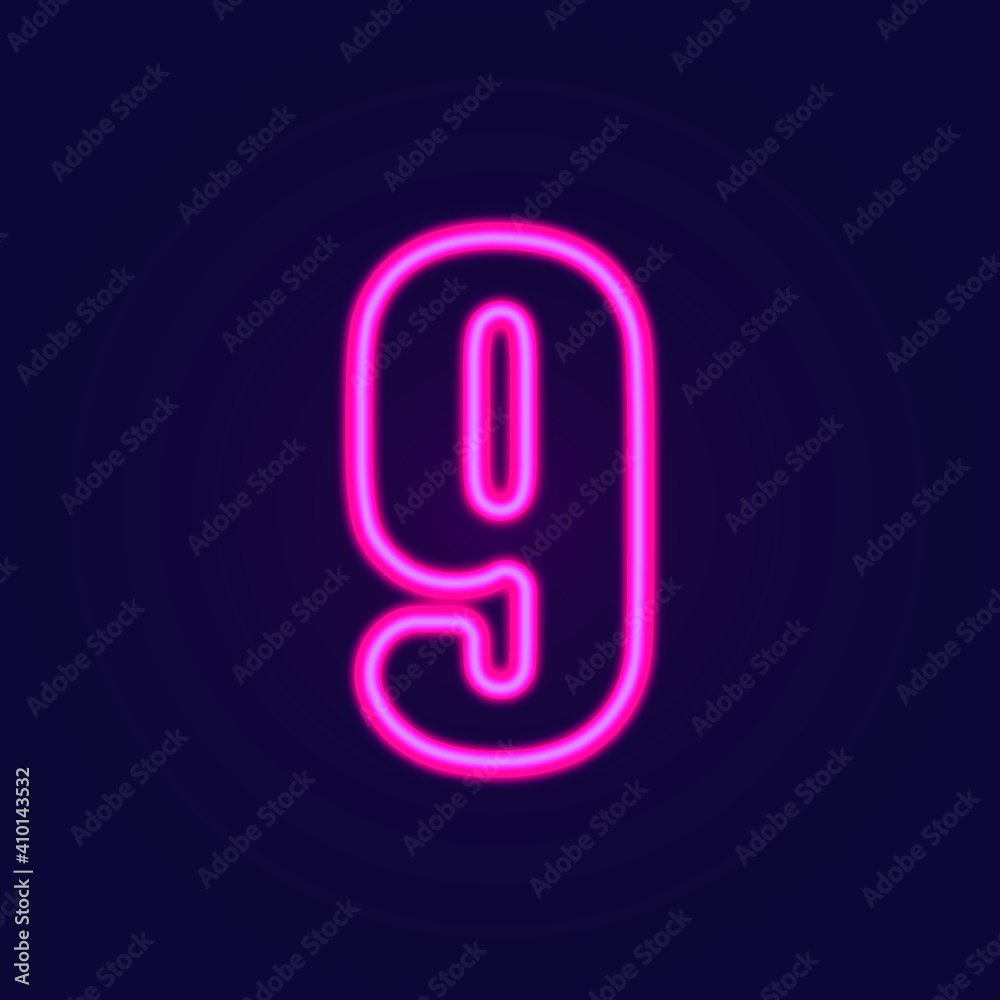 Number symbols collection neon sign vector. Design element number template neon icon, light banner, neon signboard, nightly bright advertising, light inscription. Vector illustration Number symbols collection neon sign vector. Design element number template neon icon, light banner, neon signboard, nightly bright advertising, light inscription. Vector illustration