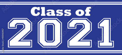 Blue Class of 2021 Banner