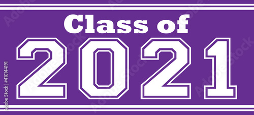 Purple Class of 2021 Banner
