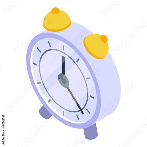 Table clock icon. Isometric of table clock vector icon for web design isolated on white background