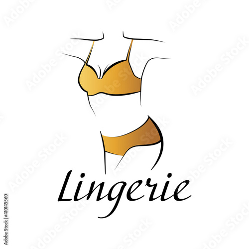 Vector logo of a lingerie store, sex shop
