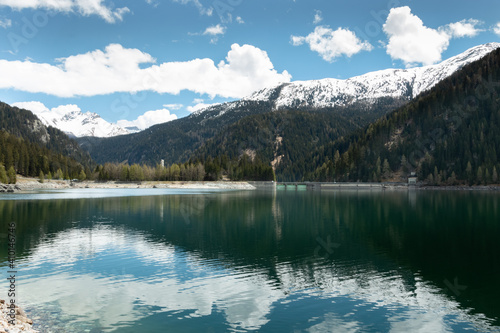 Switzerland mountain summer landscape lake