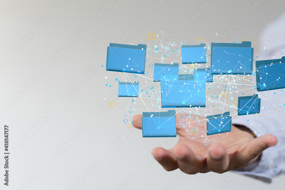 Data cloud storage network from lines, triangles and particle style design. Data cloud storage network from lines, triangles and particle style design.