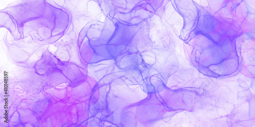 Background violet drawing with alcohol paints, fluid art. Digital art. © Mashevur