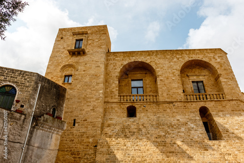 Exterior of the Ugento Castle  stello di Ugento  in Ugento  Apulia  Italy - Europe