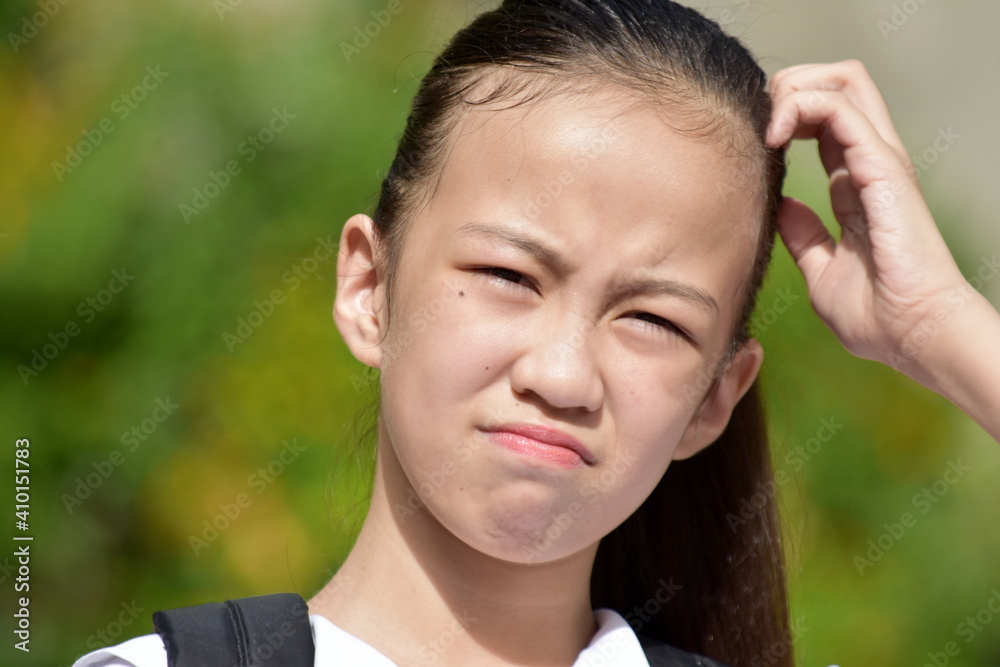 Fototapeta premium A Confused Young Minority Person