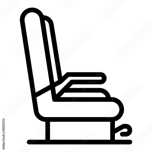 Flight seats icon. Outline flight seats vector icon for web design isolated on white background