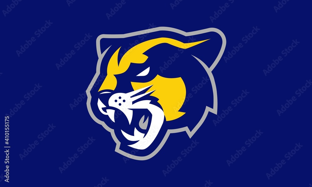 Cougar sports vector mascot logo design Stock Vector Adobe Stock