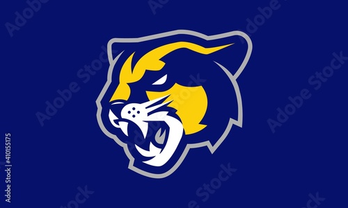 Cougar sports vector mascot logo design