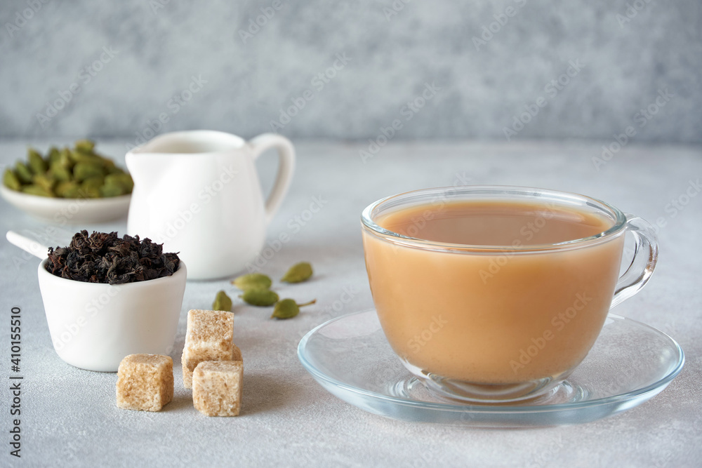 Traditional middle eastern , indian drink masala or karak chai. Closeup Traditional middle eastern , indian drink masala or karak chai. Closeup