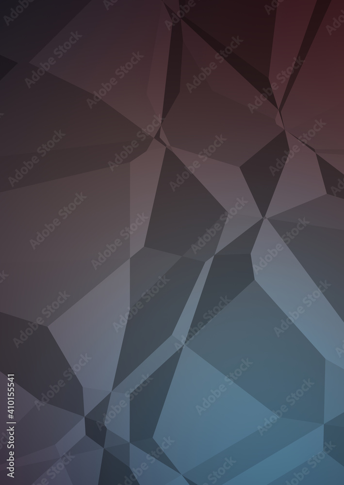 Obraz premium Polygonal background. Colorful wallpaper with geometric design. Digital 3d illustration.