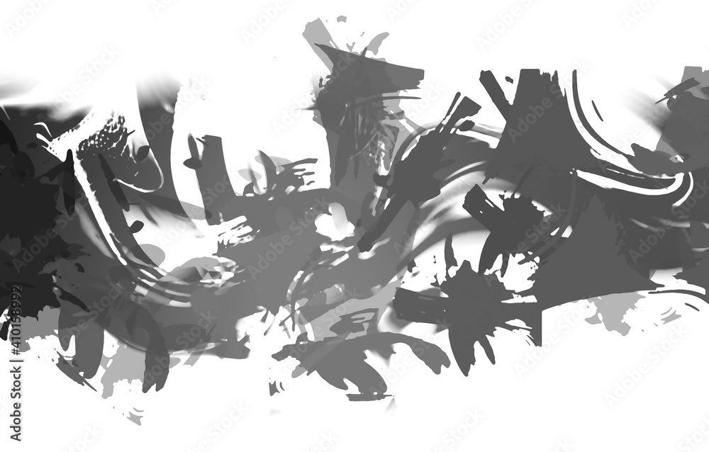 Obraz premium Painted artistic creation. Brushed vibrant wallpaper. Unique and creative illustration. Abstract background of colorful brush strokes.