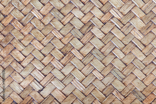 Brown bamboo woven texture background